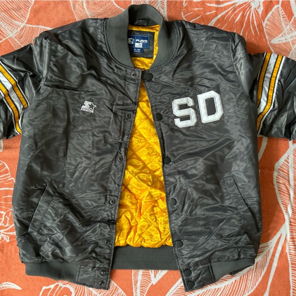 STARTER San Diego Fleet Varsity Bomber Jacket - Picture 9 of 13
